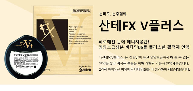 눈피로, 눈충혈에 산테FX V플러스